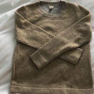 J Crew gold metallic sweater, M, NWOT